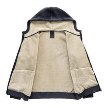 Load image into Gallery viewer, Men'S Warm Casual Stand-Collar Hooded Jacket