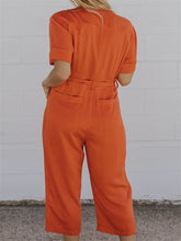 Load image into Gallery viewer, Elegant Lace-Up Pocket Women'S Jumpsuit
