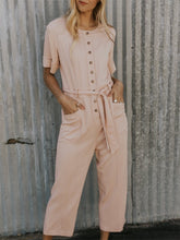Load image into Gallery viewer, Elegant Lace-Up Pocket Women'S Jumpsuit