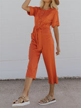 Load image into Gallery viewer, Elegant Lace-Up Pocket Women'S Jumpsuit