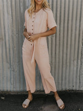 Load image into Gallery viewer, Elegant Lace-Up Pocket Women'S Jumpsuit