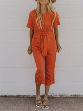 Load image into Gallery viewer, Elegant Lace-Up Pocket Women'S Jumpsuit