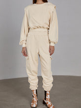 Load image into Gallery viewer, Fashion Casual Solid Color Loose Two-Piece Suit