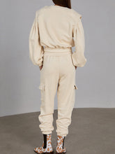 Load image into Gallery viewer, Fashion Casual Solid Color Loose Two-Piece Suit