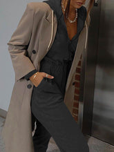 Load image into Gallery viewer, Fashion Hooded Zipper Solid Color High Waist Solid Color Jumpsuit