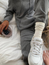 Load image into Gallery viewer, Knitted Hooded Pocket Hoodie Two-Piece Suit