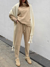 Load image into Gallery viewer, Turtleneck Comfortable and Soft Two-Piece Suit