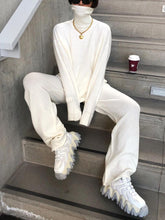 Load image into Gallery viewer, Simple Solid Color High Neck Women'S Knitted Suit