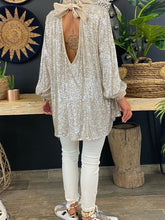 Load image into Gallery viewer, Women'S Fashion Sequin High Collar Casual Two-Piece Suit