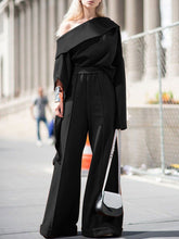 Load image into Gallery viewer, Fashion Casual Irregular Sleeve Loose Two-Piece Suit