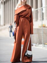 Load image into Gallery viewer, Fashion Casual Irregular Sleeve Loose Two-Piece Suit