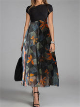 Load image into Gallery viewer, Romantic And Elegant Print Short Sleeve Women'S Dress