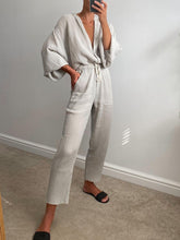 Load image into Gallery viewer, Fashion V-Neck Casual Loose Two-Piece Suit