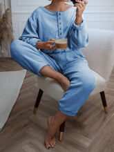 Load image into Gallery viewer, Cosy Plush Soft Buttons Two-Piece Suit