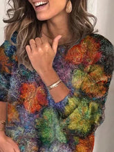 Load image into Gallery viewer, Casual Long Sleeve Patchwork Printed Shirts & Tops