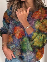 Load image into Gallery viewer, Casual Long Sleeve Patchwork Printed Shirts & Tops