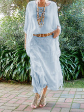Load image into Gallery viewer, Elegant Solid Color Women'S Round Neck Dress