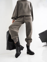 Load image into Gallery viewer, Knitted Lantern Sleeves Cosy Two-Piece Suit