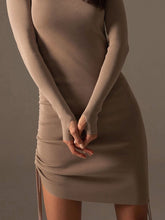 Load image into Gallery viewer, Fashion Solid Color Slim Sexy Dress