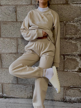 Load image into Gallery viewer, Women's Loose Round Neck Casual Sweatshirt Two-piece Suit