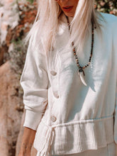 Load image into Gallery viewer, Drawstring Knitting Buttons Two-Piece Suit