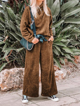 Load image into Gallery viewer, Fashion Loose Long Sleeve Two-Piece Suit