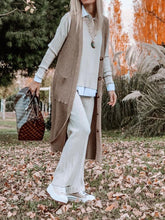 Load image into Gallery viewer, Fashion Solid Color Knitting Two-Piece Suit