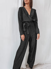 Load image into Gallery viewer, V-neck Fashion Solid Color High Waist Jumpsuit