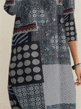 Load image into Gallery viewer, Polka Dot Stitching Print Women'S Casual Dress