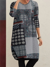 Load image into Gallery viewer, Polka Dot Stitching Print Women'S Casual Dress
