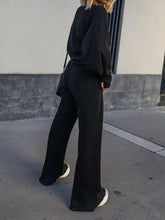 Load image into Gallery viewer, Round Neck Long Sleeve Casual Two-Piece Suit