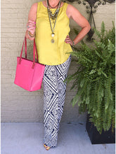 Load image into Gallery viewer, Two-Piece Leisure Sleeveless Top With Holiday Print Trousers