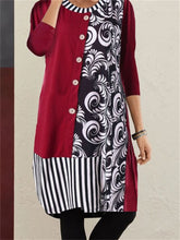Load image into Gallery viewer, Ethnic Print Stitching Women'S Dress