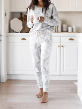 Load image into Gallery viewer, Casual Tie-Dye Round Neck Two-Piece Suit