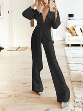 Load image into Gallery viewer, Fashion V-neck Casual Comfortable Solid Color Two-piece