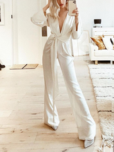 Load image into Gallery viewer, Fashion V-neck Casual Comfortable Solid Color Two-piece