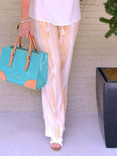 Load image into Gallery viewer, Women'S Casual Off-Shoulder Lace Top Printed Trousers Suit