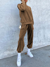 Load image into Gallery viewer, Fashion Fake Two-piece Long-sleeved Top Casual Solid Color Suit