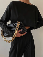 Load image into Gallery viewer, Pure Color Round Neck Casual Two-Piece Suit