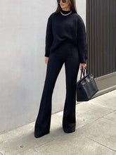 Load image into Gallery viewer, Fashion Solid Color Sweater Two-Piece Suit