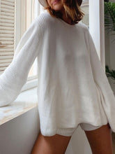 Load image into Gallery viewer, Fashion Knitted Long Sleeve Round Neck Loose Two-Piece Suit