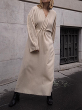 Load image into Gallery viewer, Fashion V-neck Solid Color Loose Casual Dress