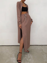 Load image into Gallery viewer, Fashion Casual Long Cardigan Loose Two-Piece Suit