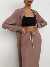 Load image into Gallery viewer, Fashion Casual Long Cardigan Loose Two-Piece Suit