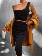 Load image into Gallery viewer, Fashion Strapless Vest Skirt Two-Piece Suit