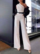 Load image into Gallery viewer, Fashion Off-Shoulder High-Waisted Wide-Leg Jumpsuit
