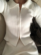Load image into Gallery viewer, Fashion Casual Knitted Lapel Loose Two-Piece Suit