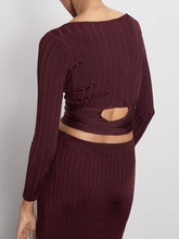 Load image into Gallery viewer, Fashion Casual Knit Round Neck Slim Tie Two Piece Suit