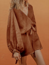 Load image into Gallery viewer, Fashion Loose Long Sleeve V-Neck Casual Dress