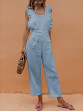 Load image into Gallery viewer, Casual Sleeveless Solid Color Loose Jumpsuit